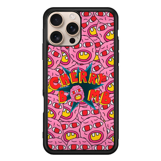 Cherry Bomb Face Sticker iPhone 16 Pro Max Case - Altracase