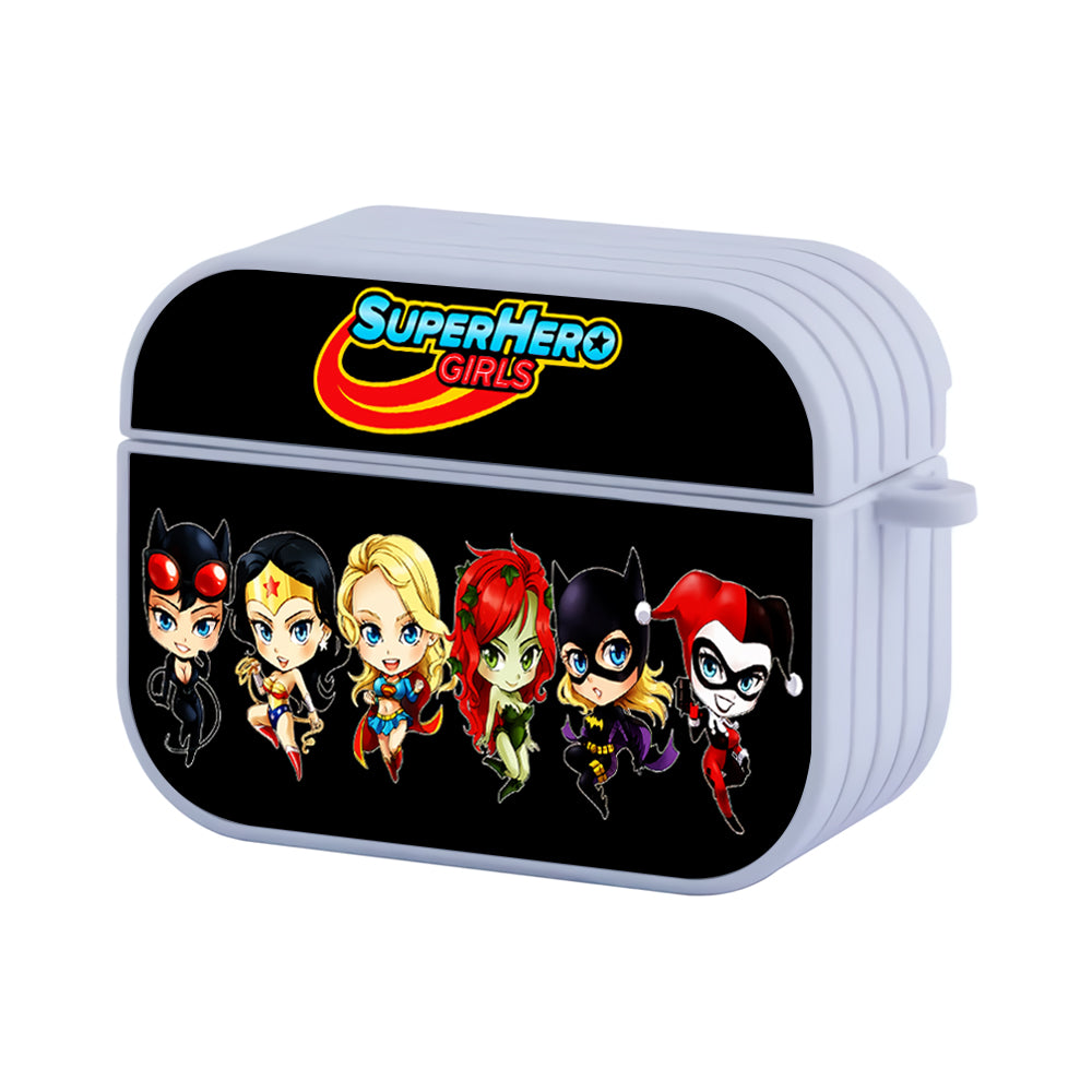 Chibi Super Hero Girls Hard Plastic Case Cover For Apple Airpods Pro