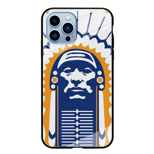 Chief Illiniwek Illinois iPhone 14 Pro Case-Phone Case-Tempered Glass Case-Altracase