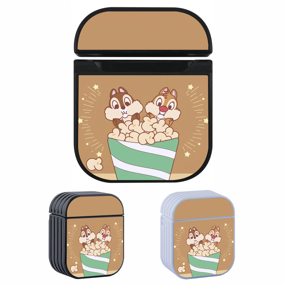 Chip N Dale Eating Popcorn Apple AirPods Case-AirPod Case-Altracase