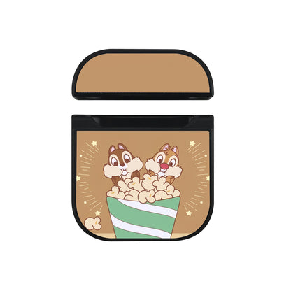 Chip N Dale Eating Popcorn Apple AirPods Case-AirPod Case-Black-Altracase