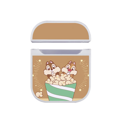 Chip N Dale Eating Popcorn Apple AirPods Case-AirPod Case-White-Altracase