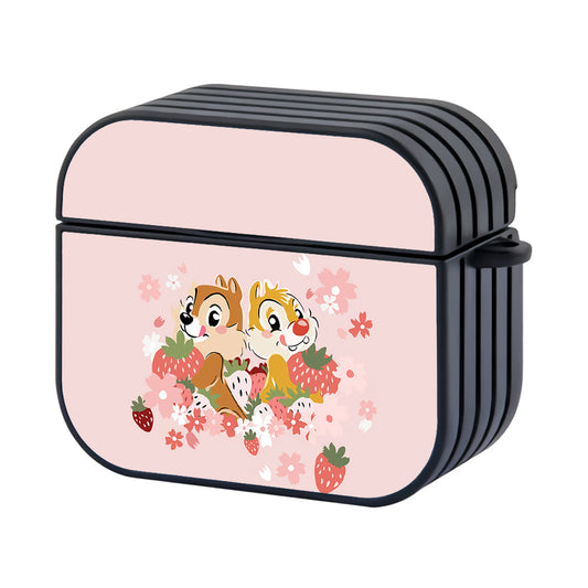 Chip N Dale Hugging a Strawberry Apple AirPods 4 Case - AirPod Case - Altracase