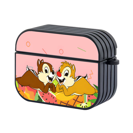 Chip N Dale Relaxing on Fruit Apple Airpods Pro 2 Case-Airpods Pro 2 Case-Altracase