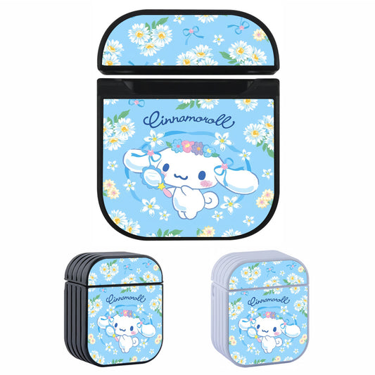 Cinnamoroll Flower Background Apple AirPods Case-AirPod Case-Altracase