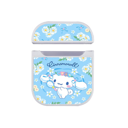 Cinnamoroll Flower Background Apple AirPods Case-AirPod Case-White-Altracase