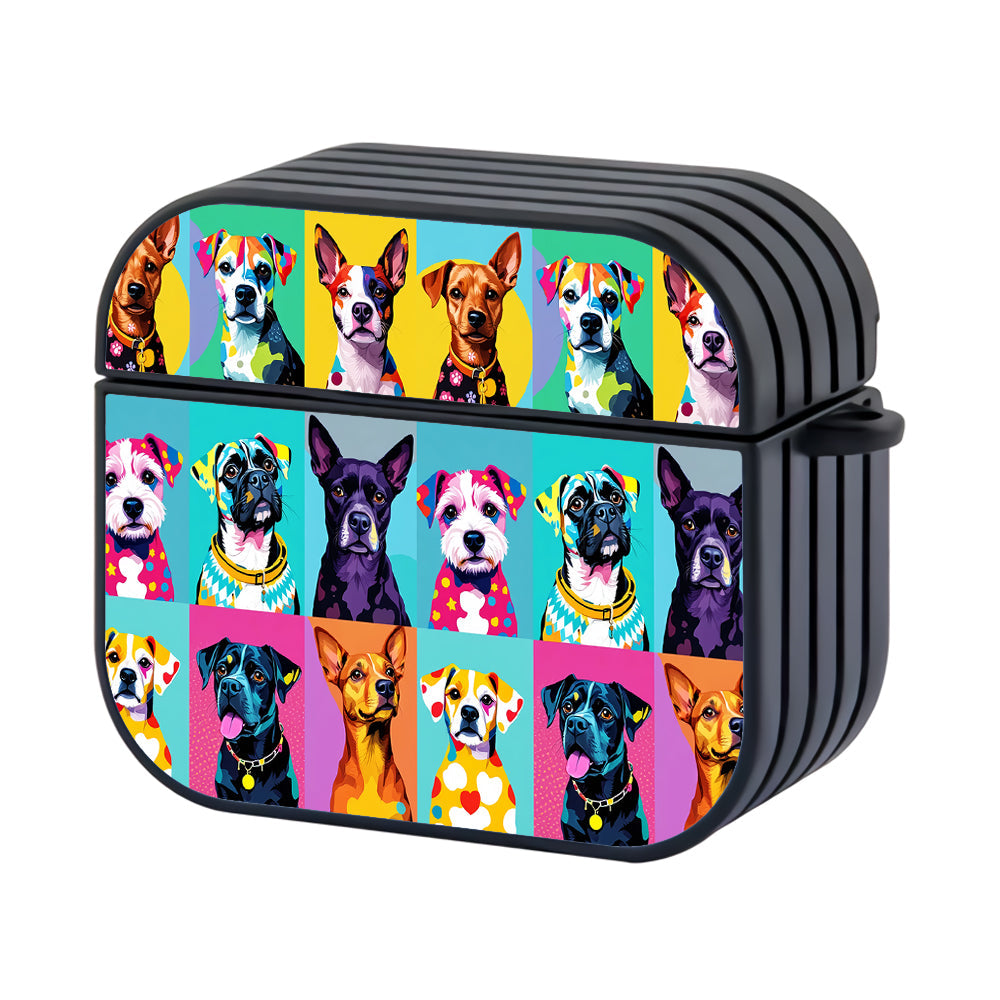 Colorful Pop Art Dogs Apple AirPods 4 Case - Altracase