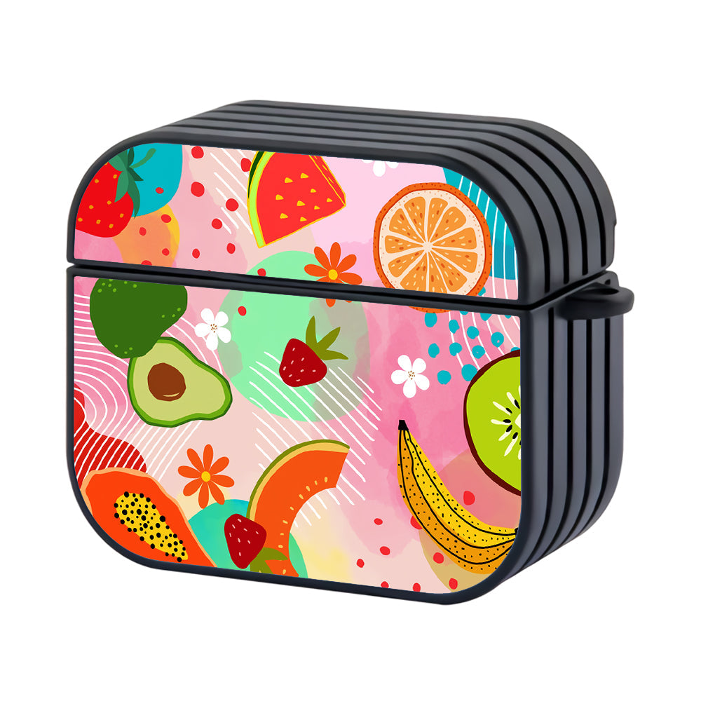 Colorful Tropical Fruit Pattern Apple AirPods 4 Case - Altracase