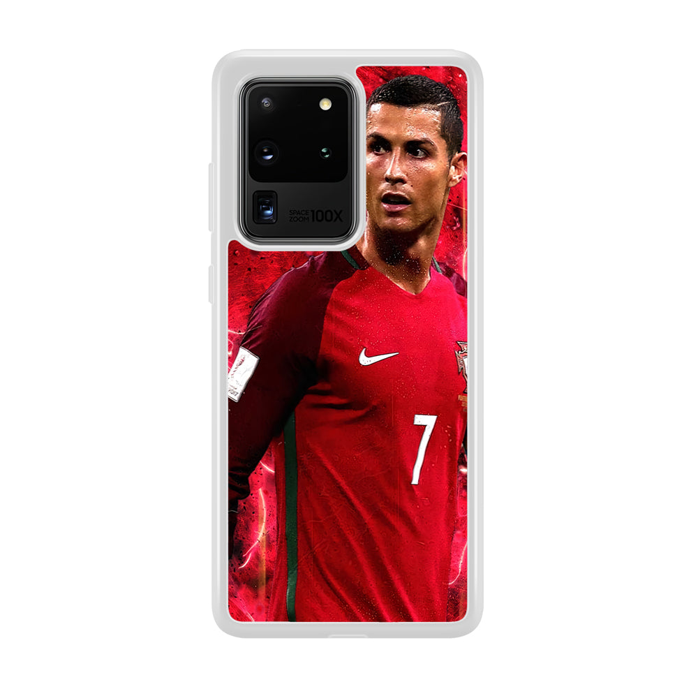 Cristiano Ronaldo Red Aesthetic Samsung Galaxy S20 Ultra Case