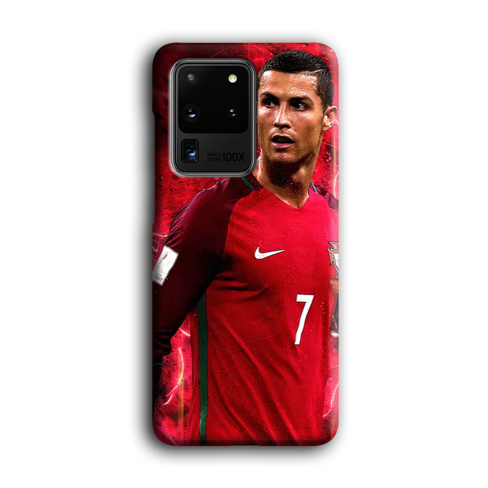 Cristiano Ronaldo Red Aesthetic Samsung Galaxy S20 Ultra Case