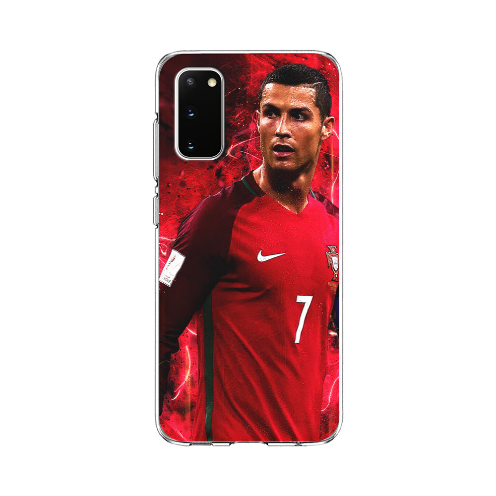 Cristiano Ronaldo Red Aesthetic Samsung Galaxy S20 Case