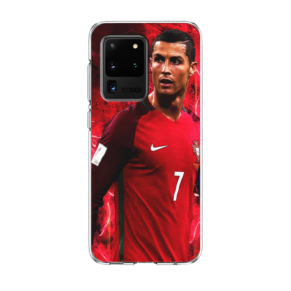 Cristiano Ronaldo Red Aesthetic Samsung Galaxy S20 Ultra Case