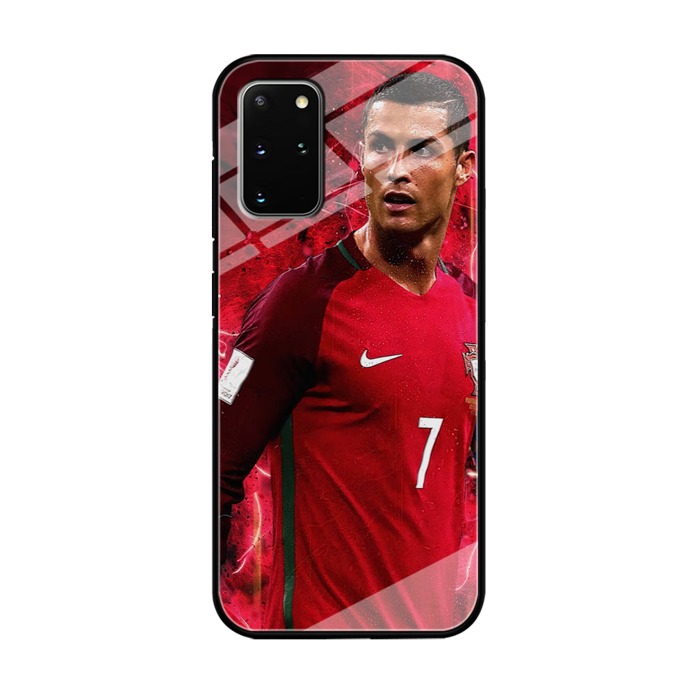 Cristiano Ronaldo Red Aesthetic Samsung Galaxy S20 Plus Case