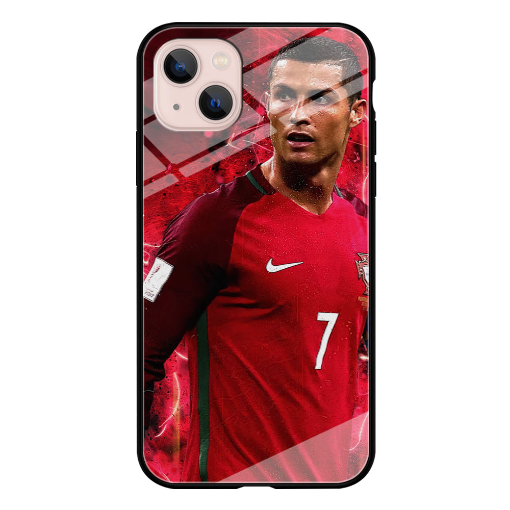 Cristiano Ronaldo Red Aesthetic iPhone 14 Plus Case