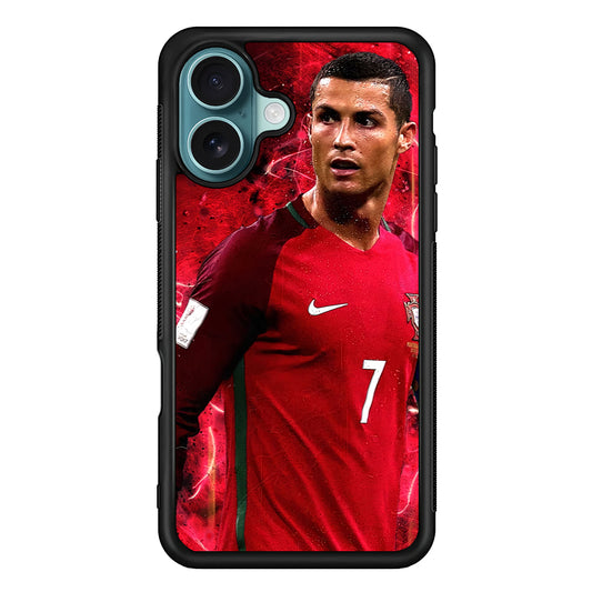 Cristiano Ronaldo Red Aesthetic iPhone 16 Case - Altracase