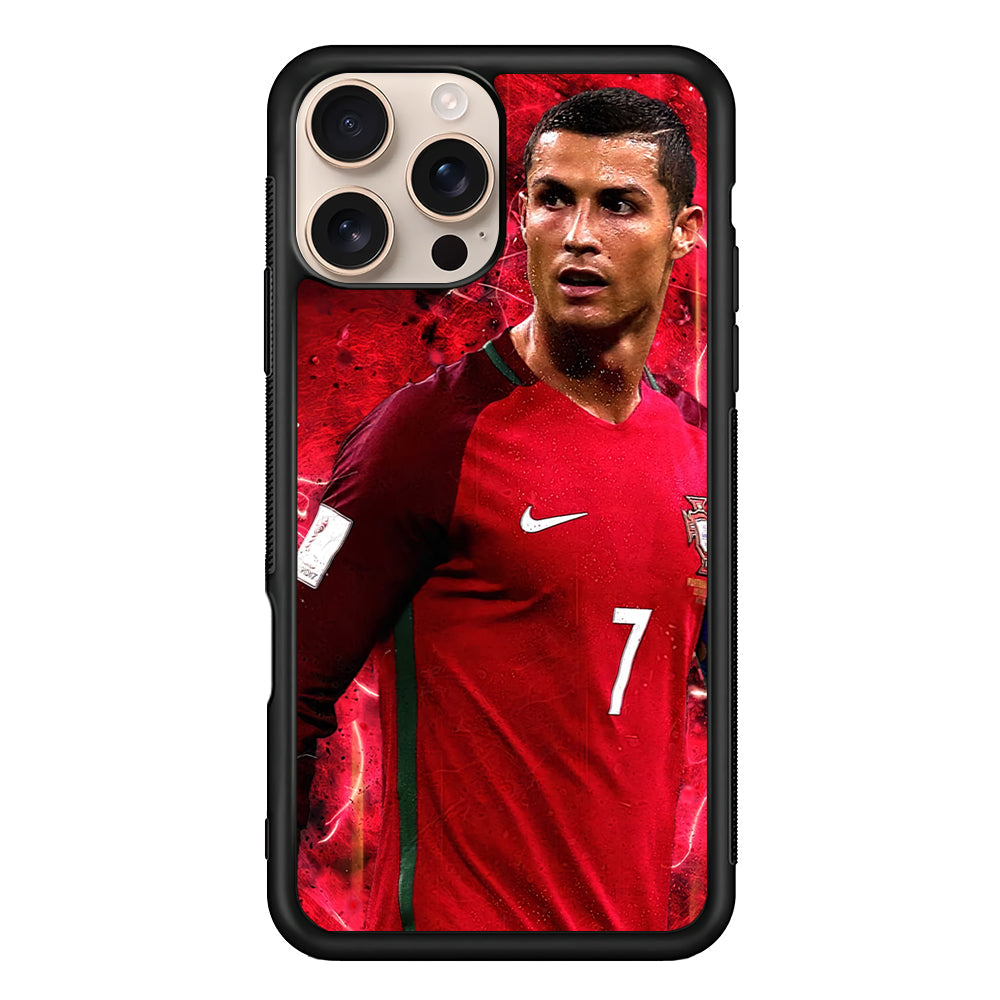 Cristiano Ronaldo Red Aesthetic iPhone 16 Pro Max Case - Altracase