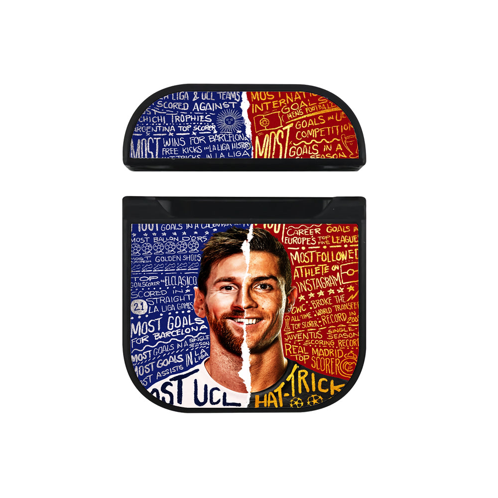 Cristiano Ronaldo VS Lionel Messi Apple AirPods Case-AirPod Case-Black-Altracase