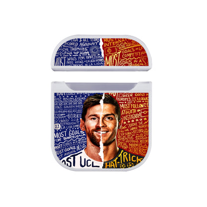 Cristiano Ronaldo VS Lionel Messi Apple AirPods Case-AirPod Case-White-Altracase