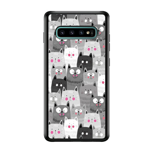 Cute Cat 001 Samsung Galaxy S10 Case