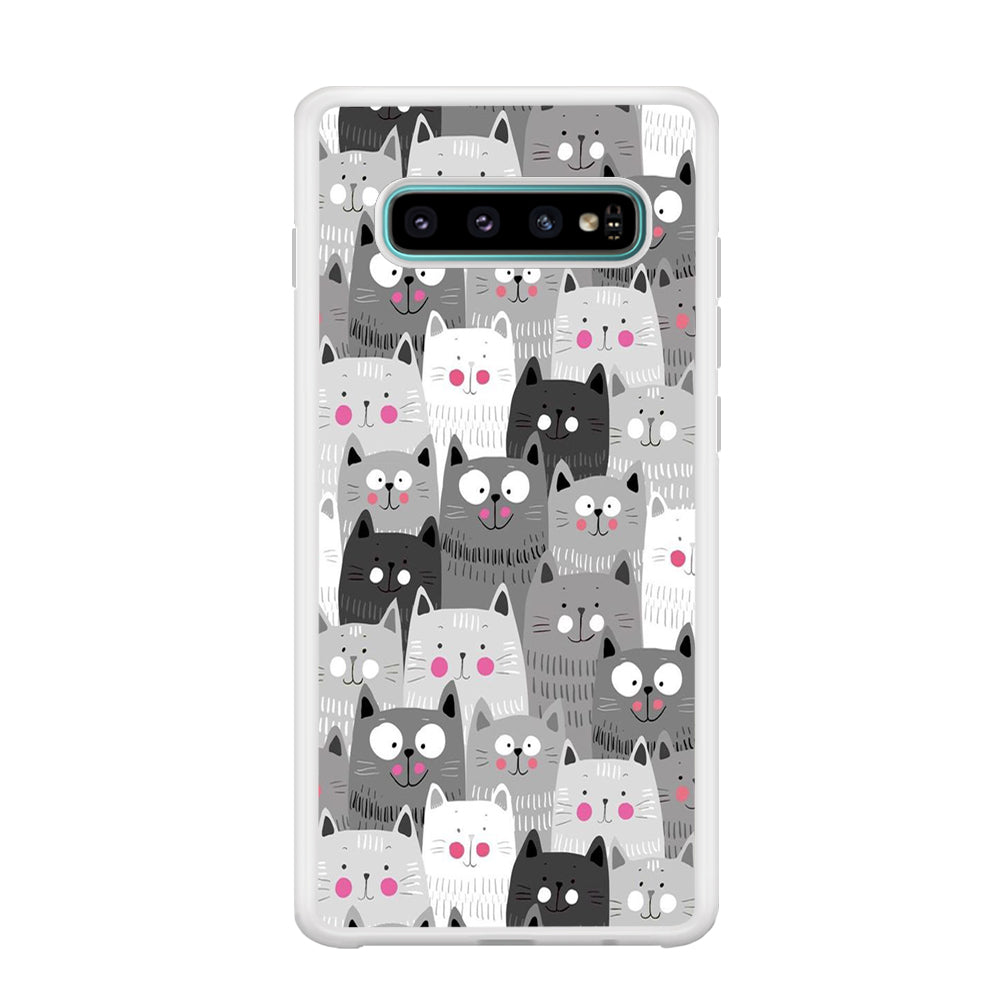 Cute Cat 001 Samsung Galaxy S10 Case