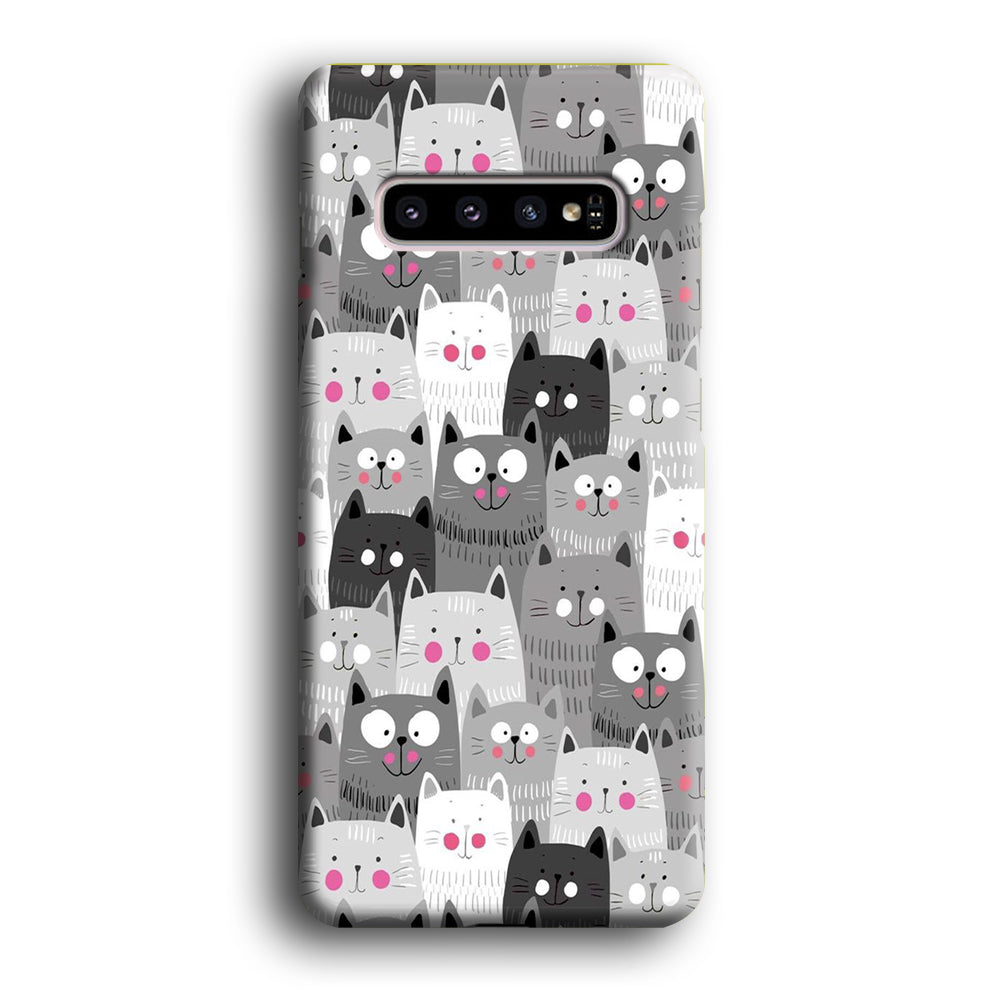 Cute Cat 001 Samsung Galaxy S10 Case