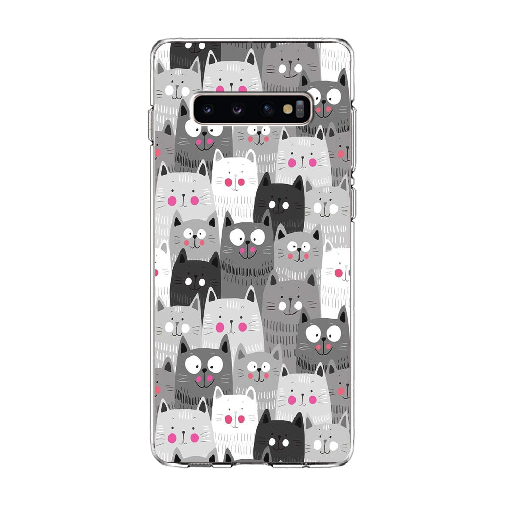 Cute Cat 001 Samsung Galaxy S10 Case