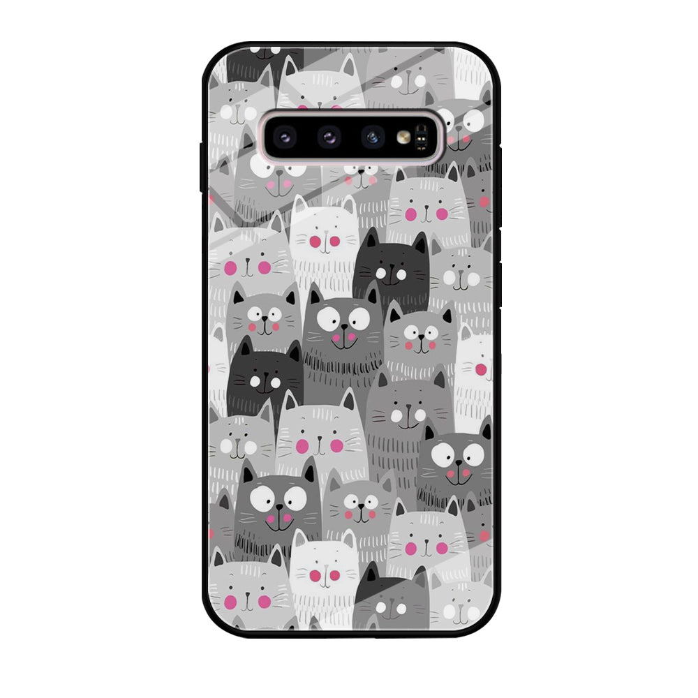 Cute Cat 001 Samsung Galaxy S10 Case