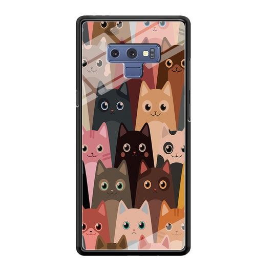 Cute Cat Doodle Samsung Galaxy Note 9 Case