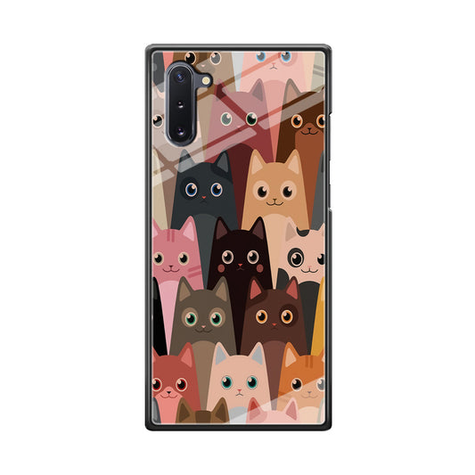 Cute Cat Doodle Samsung Galaxy Note 10 Case