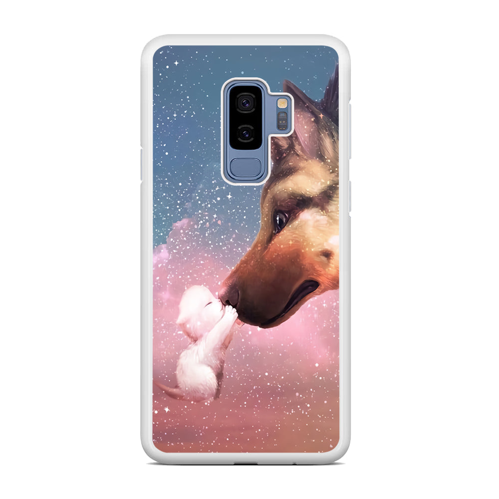 Cute Cat Kiss Dog Samsung Galaxy S9 Plus Case