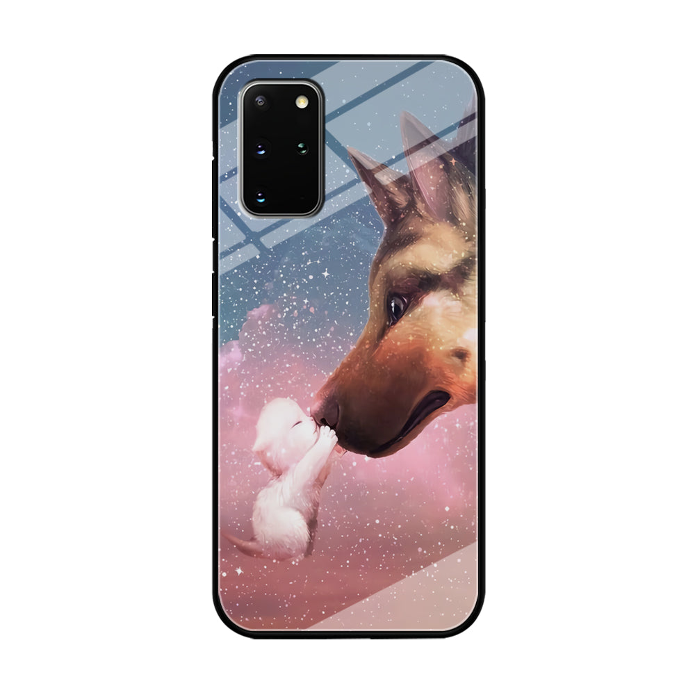 Cute Cat Kiss Dog Samsung Galaxy S20 Plus Case