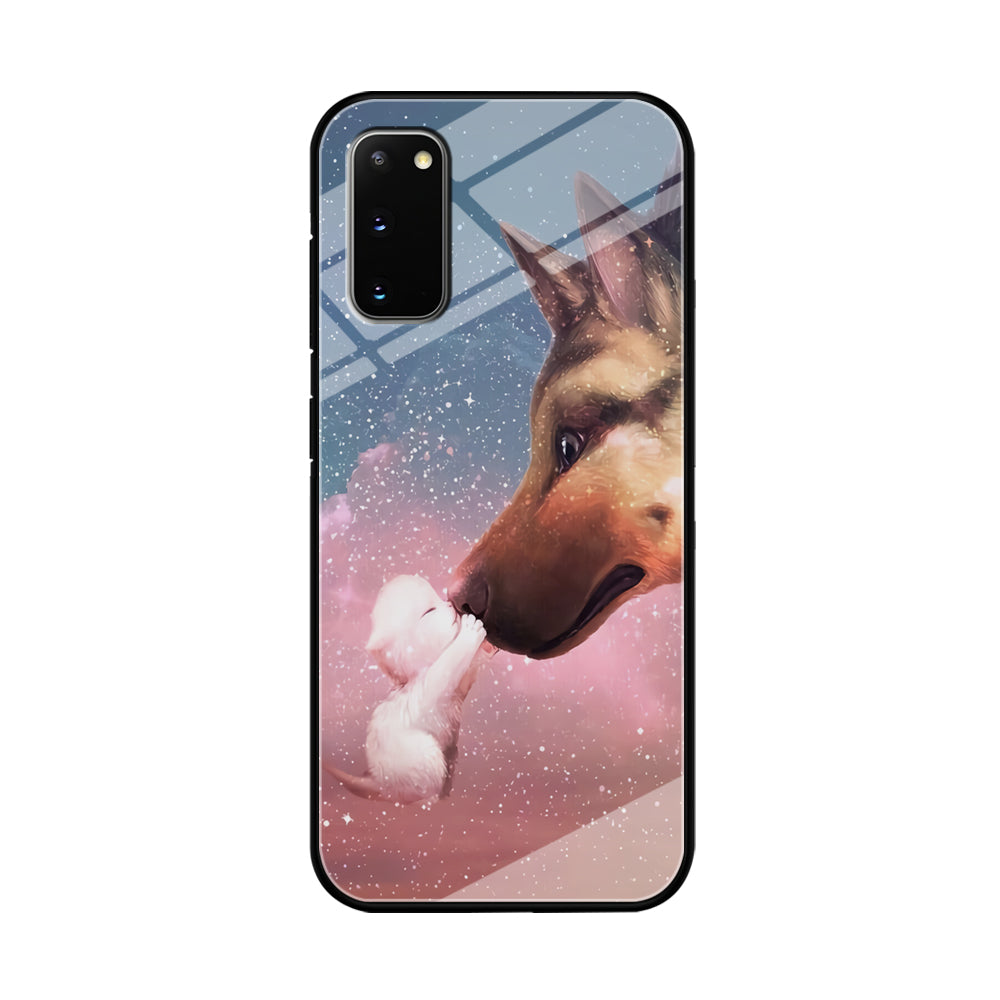 Cute Cat Kiss Dog Samsung Galaxy S20 Case