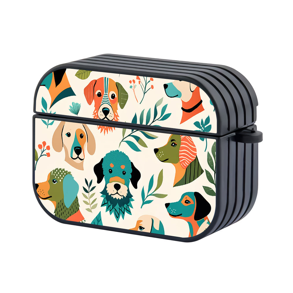 Cute Dogs and Leaves Pattern Apple AirPods Pro 3 Case - Altracase