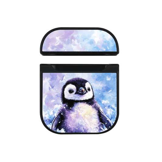 Cute Penguin Watercolor Apple AirPods Case - Altracase