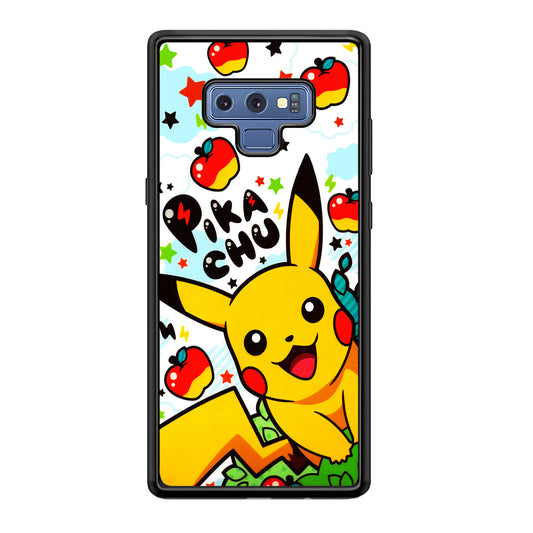 Cute Pikachu and Apple Samsung Galaxy Note 9 Case