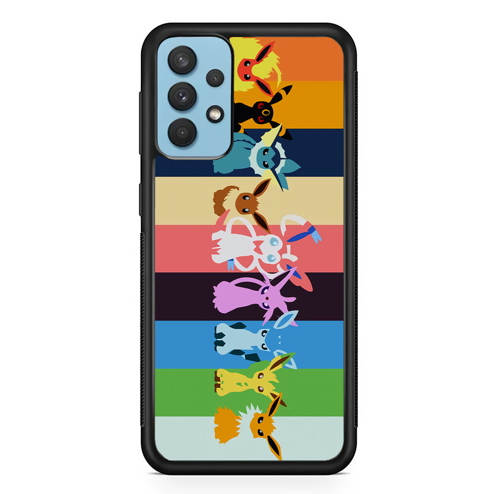 Cute Pokemon Evolutions Samsung Galaxy A32 Case