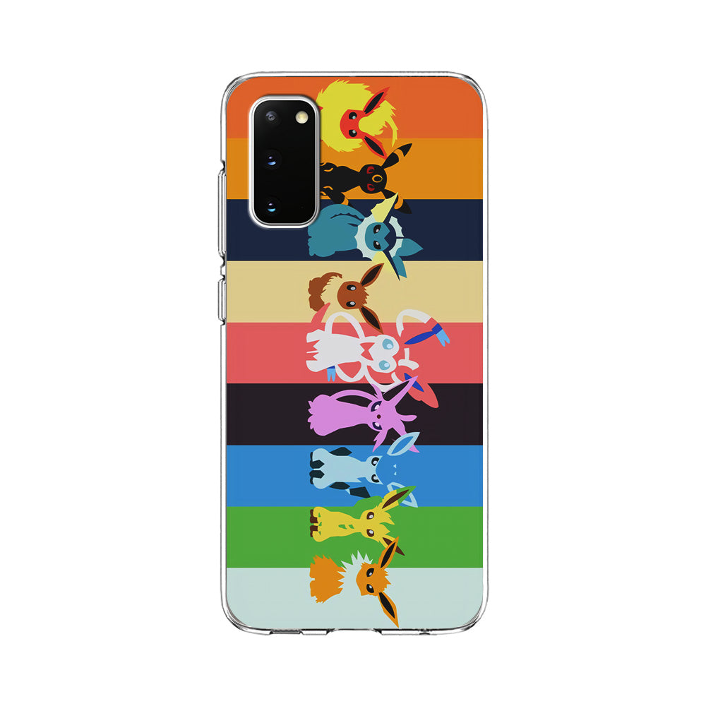 Cute Pokemon Evolutions Samsung Galaxy S20 Case