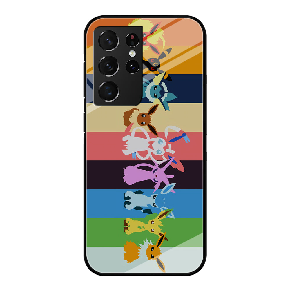 Cute Pokemon Evolutions Samsung Galaxy S21 Ultra Case-Phone Case-Tempered Glass Case-Altracase