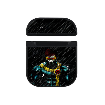 Cyclops X-Men in The Rain Hard Plastic Case Cover For Apple Airpods