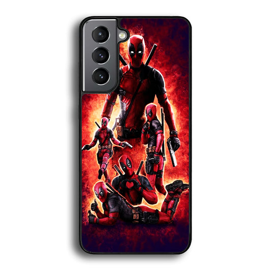 Deadpool On Fire Samsung Galaxy S24 Case