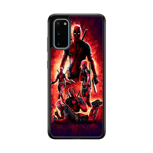 Deadpool On Fire Samsung Galaxy S20 Case