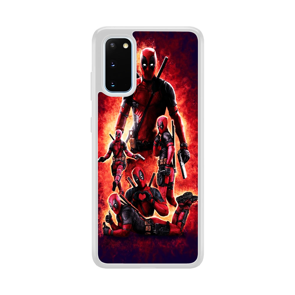 Deadpool On Fire Samsung Galaxy S20 Case