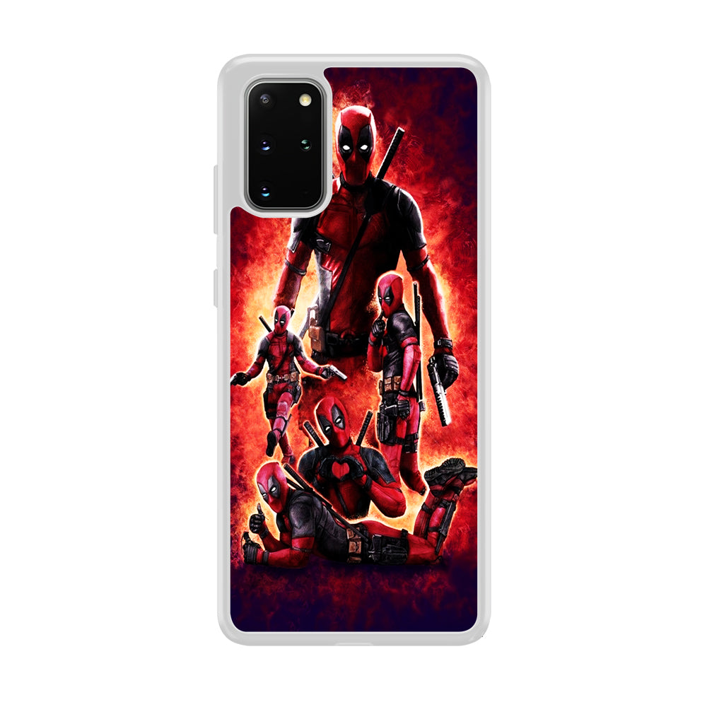 Deadpool On Fire Samsung Galaxy S20 Plus Case