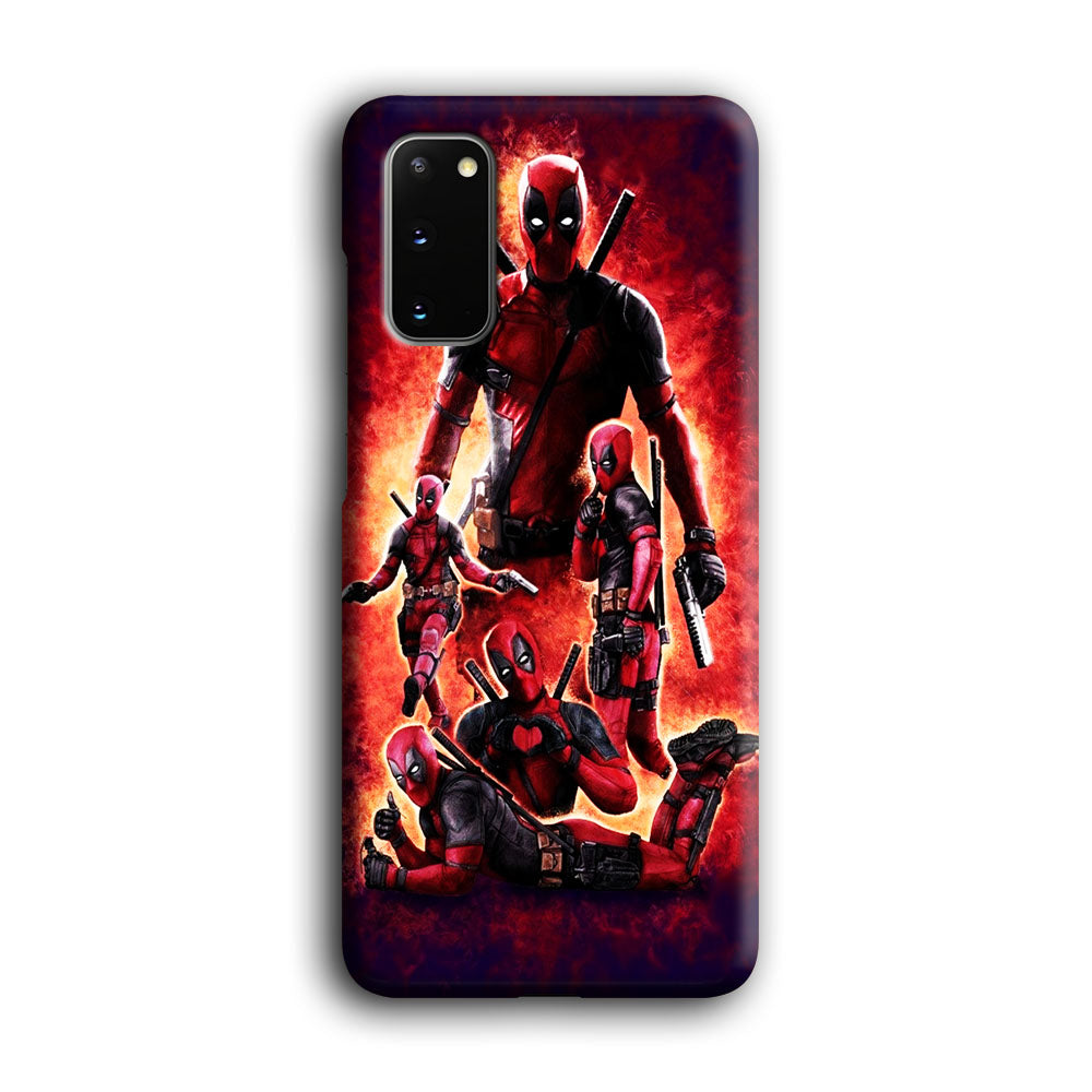 Deadpool On Fire Samsung Galaxy S20 Case