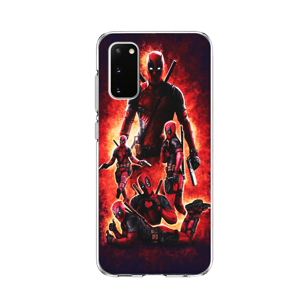 Deadpool On Fire Samsung Galaxy S20 Case