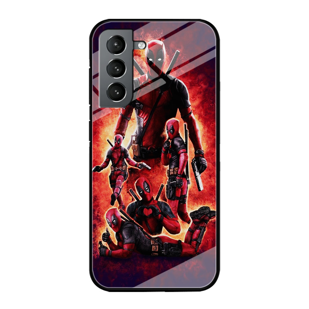 Deadpool On Fire Samsung Galaxy S21 Plus Case