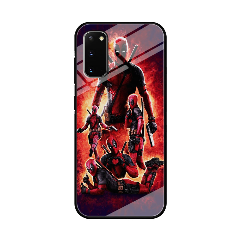 Deadpool On Fire Samsung Galaxy S20 Case