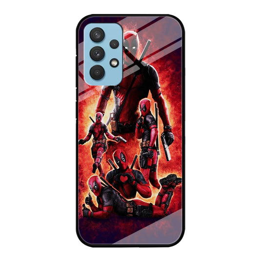 Deadpool On Fire Samsung Galaxy A32 Case