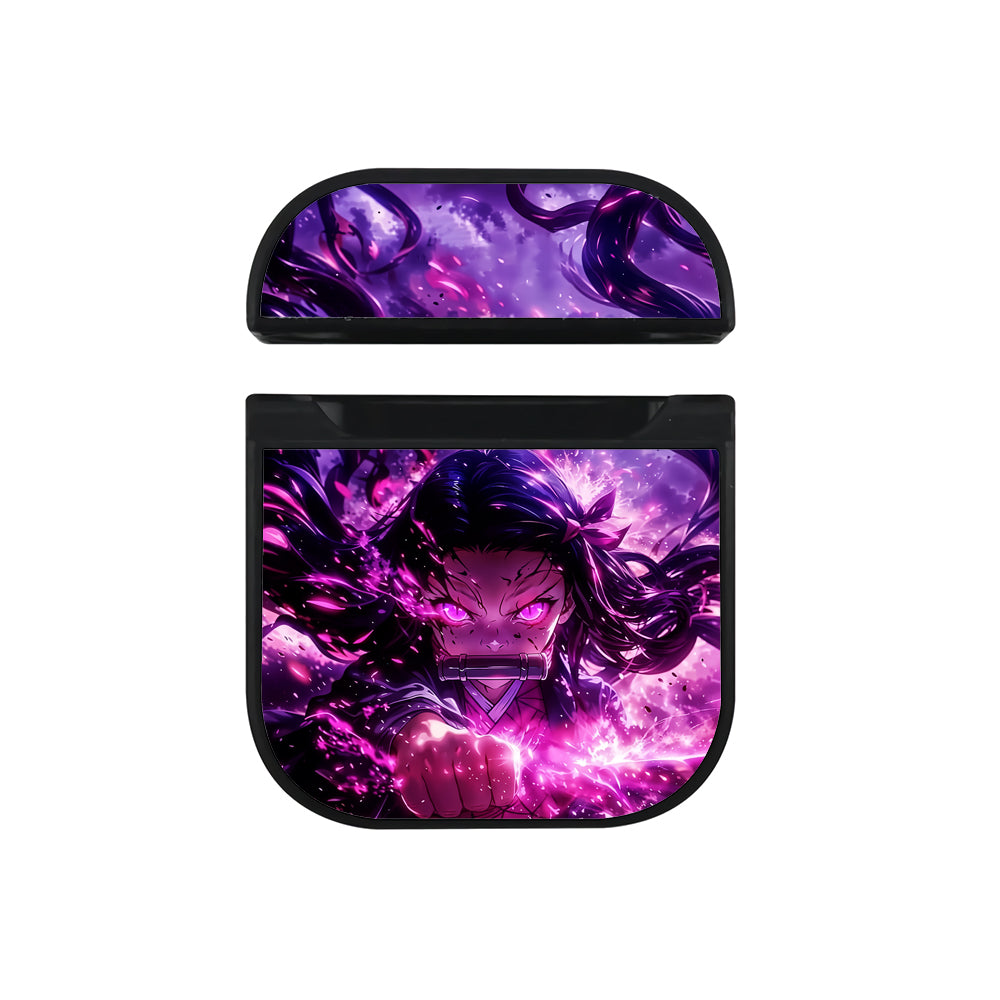 Demon Slayer Nezuko Kamado Apple AirPods Case-AirPod Case-Black-Altracase