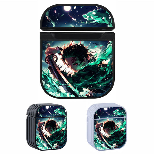 Demon Slayer Tanjiro Green Apple AirPods Case-AirPod Case-Altracase